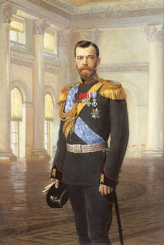 Lipgart, Earnest Emperor Nicholas II oil painting image